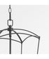 Mantle 3-light Entry Foyer Hall Chandelier Matte Black