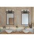 Glayse 3-Light Clear Glass Luxe Bath Vanity Light Antique Bronze