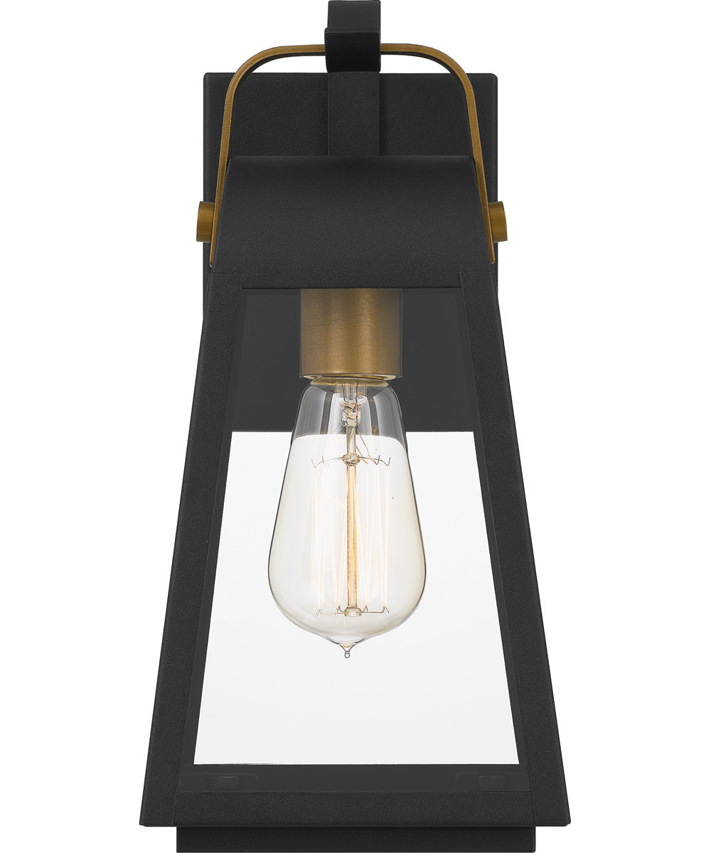 O'Leary Medium 1-light Outdoor Wall Light  Coastal Armour Steel Earth Black