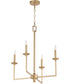 Eldorado 4-light Chandelier Aged Brass
