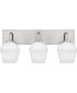 Nielson Large 3-light Bath Light Brushed Nickel