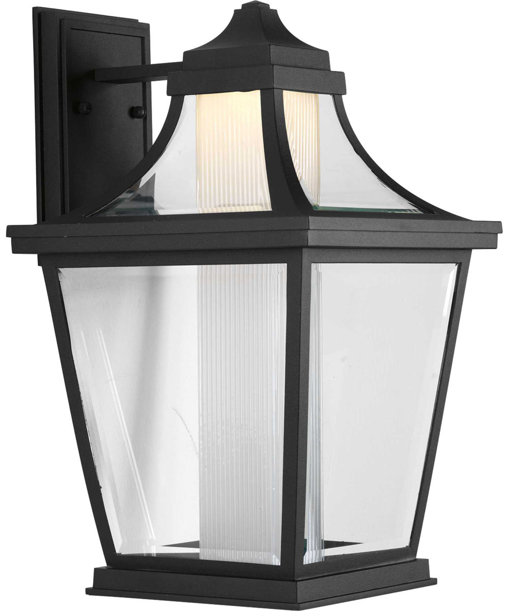 Endorse 1-Light Large Wall Lantern Textured Black