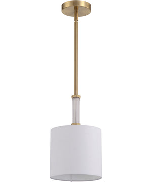 Fortuna 1-Light Mini Pendant Satin Brass