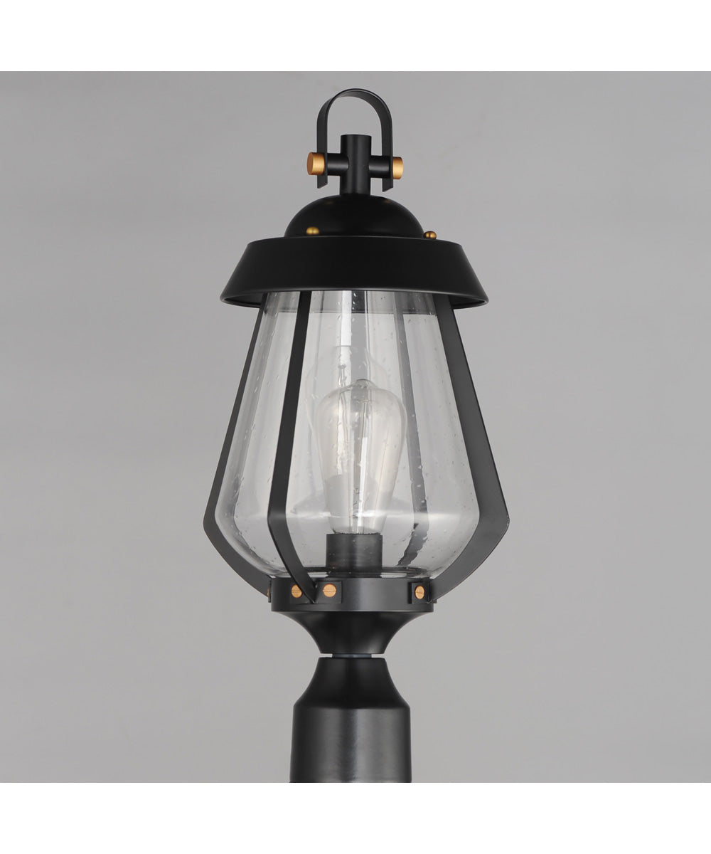 Mariner Outdoor Pier/Post Mount Black / Antique Brass