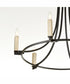 Olympus 9-light Chandelier Textured Black