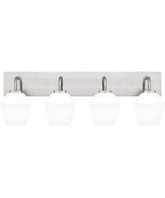 Nielson Extra Large 4-light Bath Light Brushed Nickel