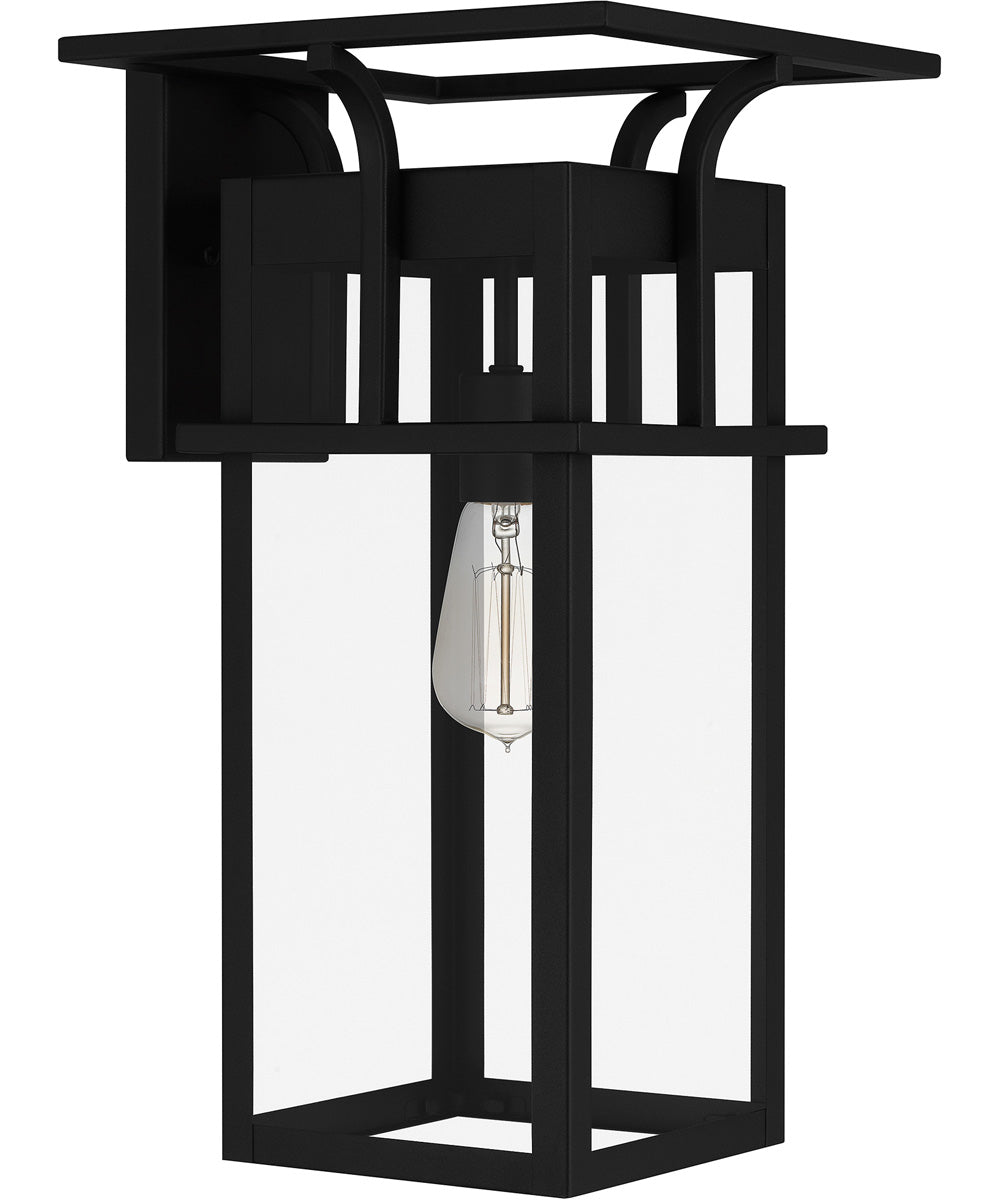 Markley Large 1-light Outdoor Wall Light Earth Black