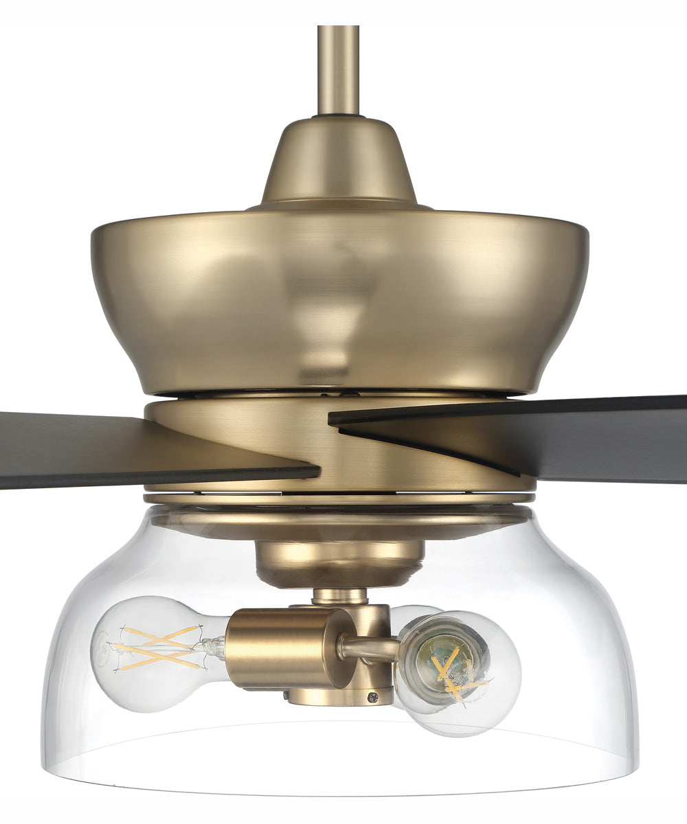 52" Gibson 3-Light Ceiling Fan Satin Brass