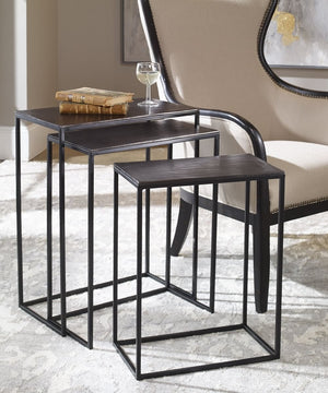26"H Coreene Iron Nesting Tables Set of 3