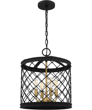 Calais 4-light Pendant Earth Black