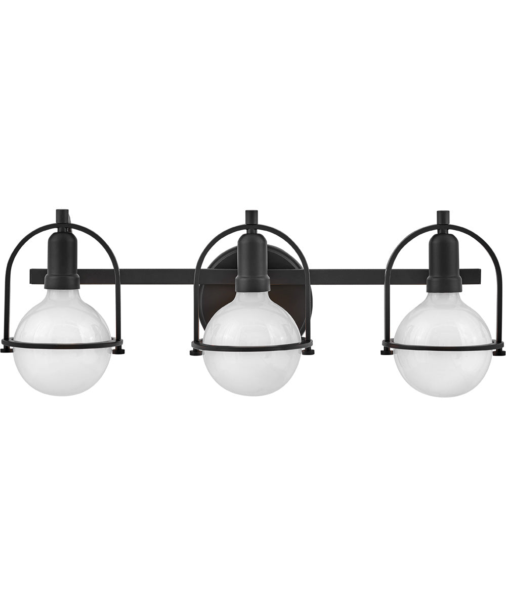 Somerset 3-Light Vanity in Black