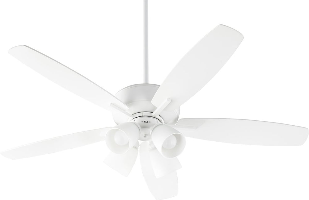 52"W Breeze 4-light LED Ceiling Fan Studio White