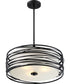 Spiral 3-light Pendant Mystic Black