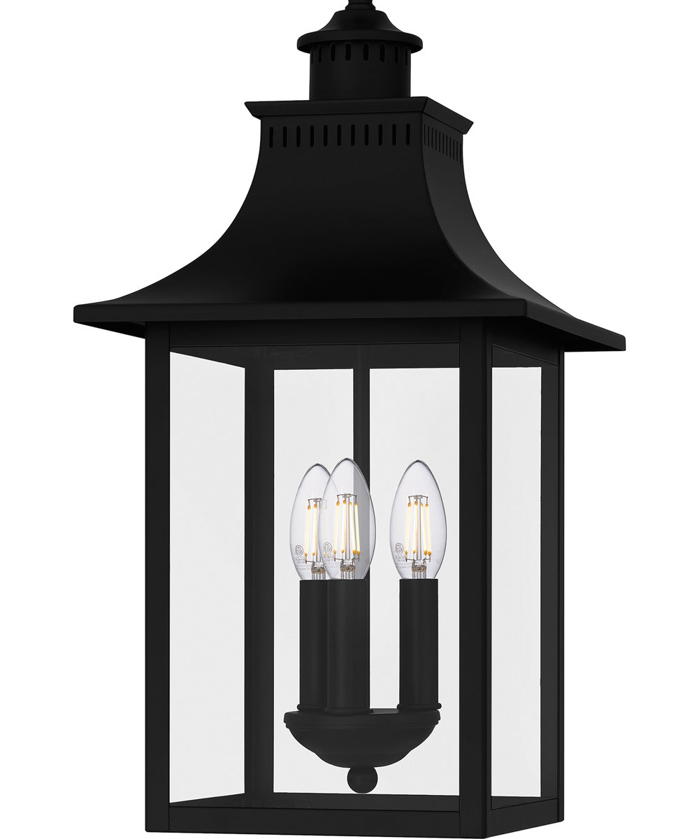 Chancellor Large 3-light Outdoor Pendant Light Mystic Black