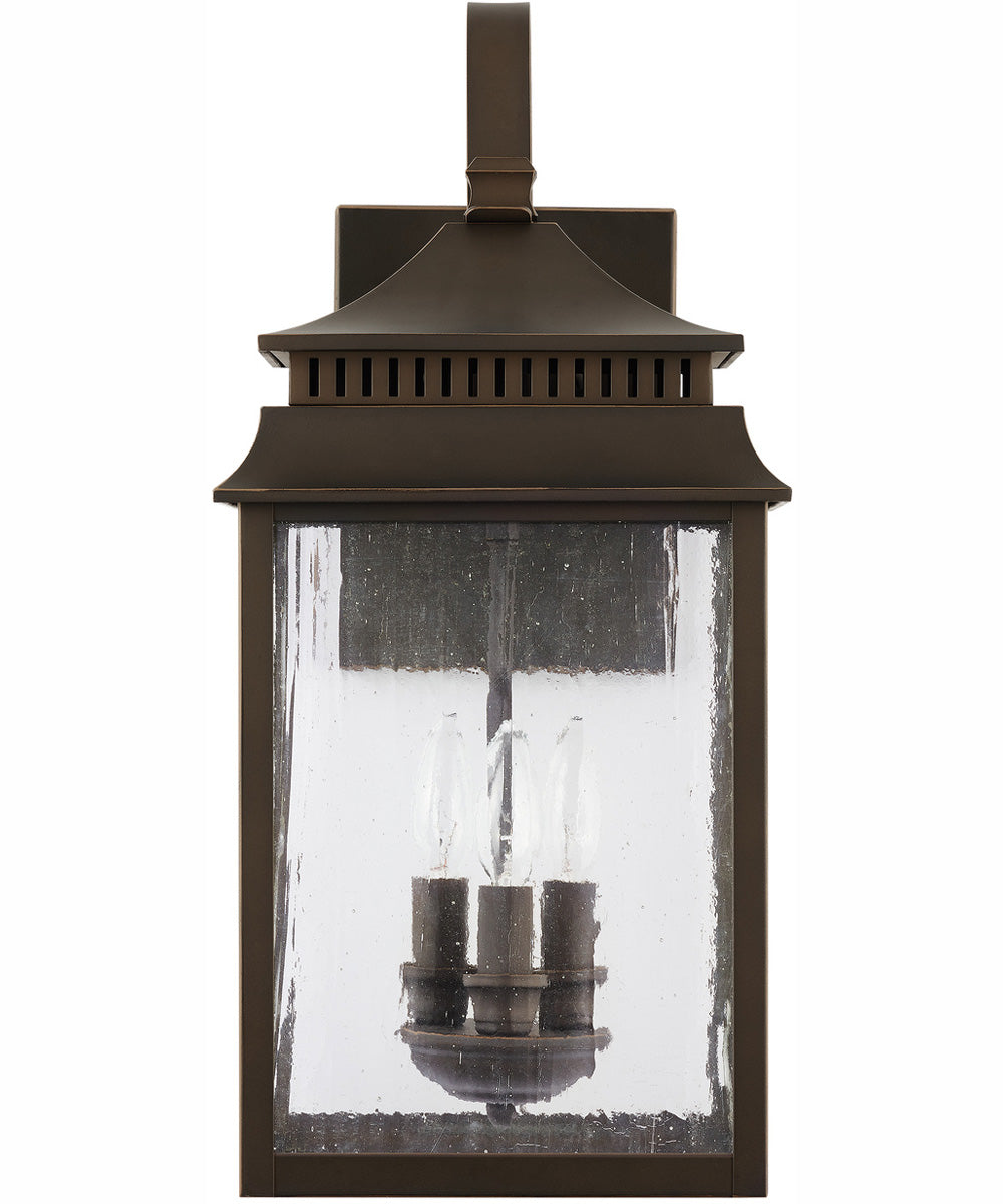 Sutter Creek 3-Light Outdoor Wall-Lantern Rain or Shine - Oiled Bronze