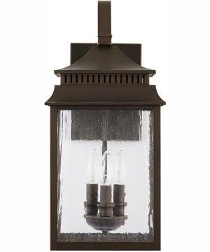 Sutter Creek 3-Light Outdoor Wall-Lantern Rain or Shine - Oiled Bronze