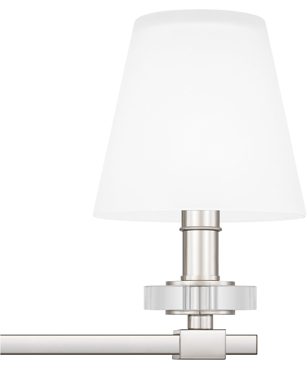 Kelsey Glen Extra Large 4-light Bath Light Polished Nickel