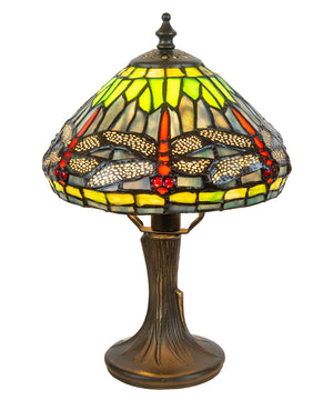 11"H Dragonfly Table Lamp Antique Brass