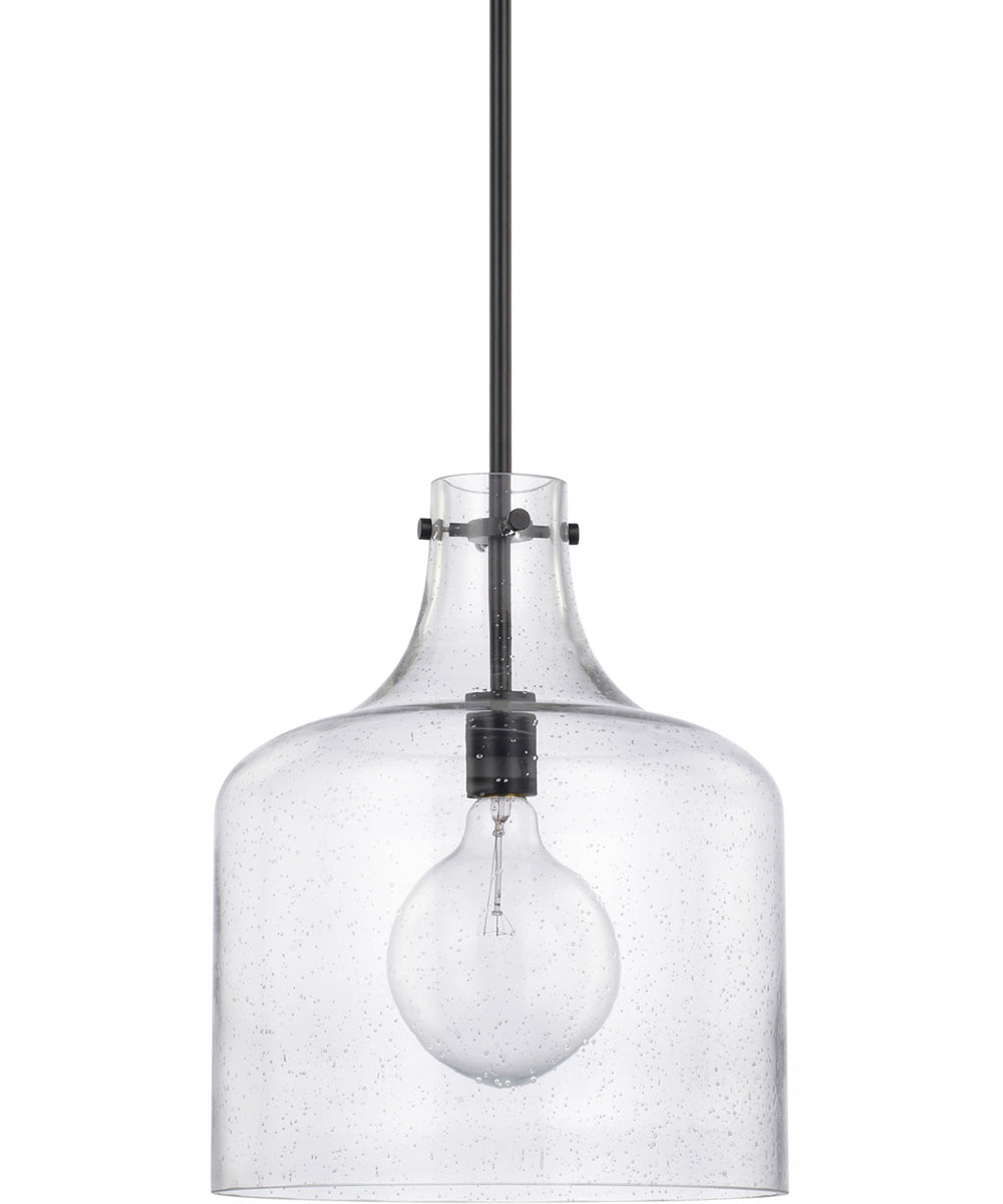 Crawford 1-Light Pendant Matte Black