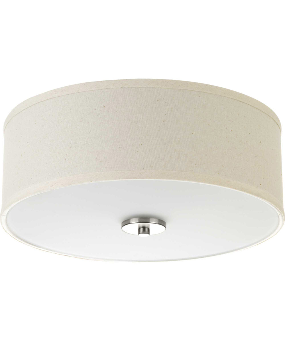 Inspire 2-Light 13" Flush Mount Brushed Nickel