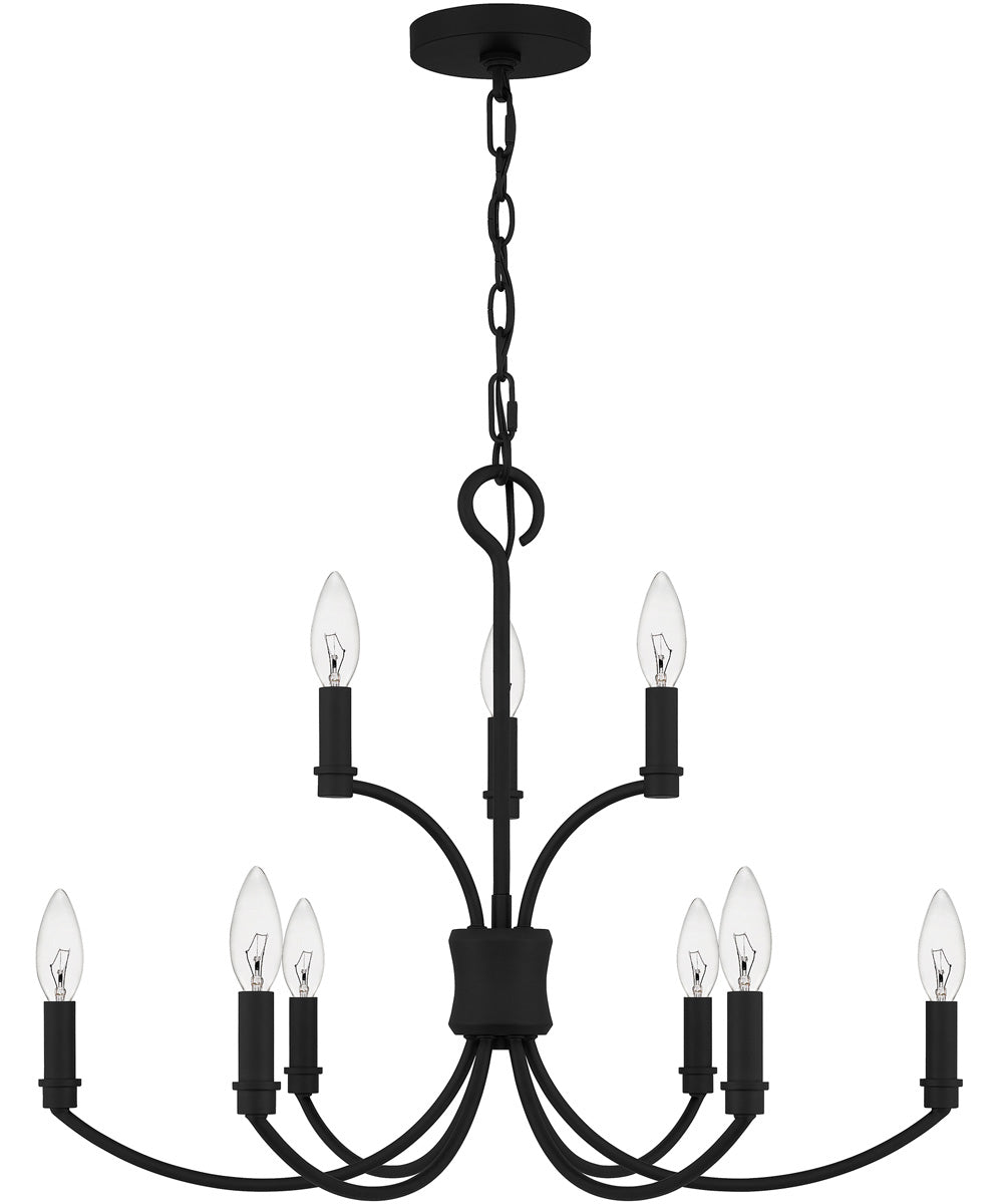 Briar 9-light Chandelier Matte Black