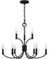 Briar 9-light Chandelier Matte Black