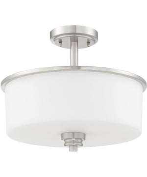 Bolden 2-Light Convertible Semi Flush Brushed Polished Nickel