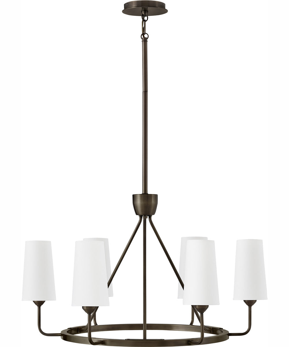 Lewis 6-Light Medium Single Tier in Black Oxide