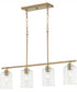 Tribute 4-light Chandelier Aged Brass