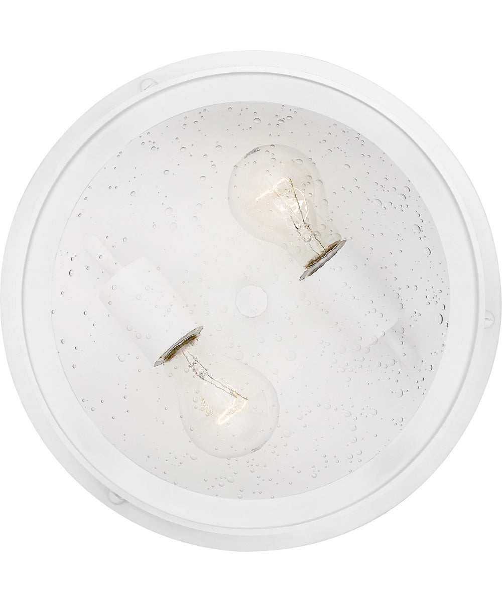 Marblehead Medium 2-light Outdoor Ceiling Light  Coastal Armour White Lustre
