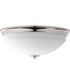 Replay 2-Light 14" Flush Mount Polished Nickel