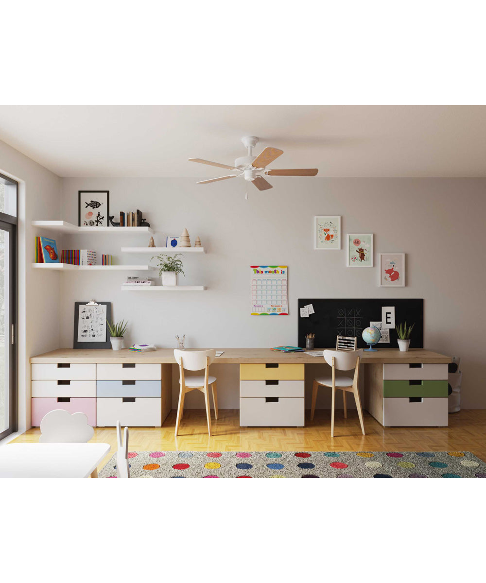 AirPro Builder 42" 5-Blade Ceiling Fan White