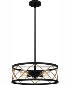 Quoizel Pendant Large 4-light Pendant Matte Black
