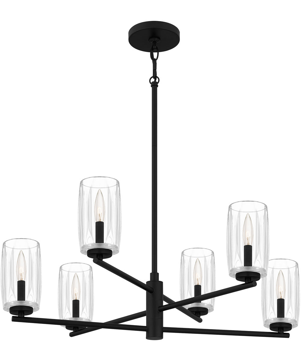 Cunningham 6-light Chandelier Matte Black