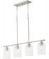 Tribute 4-light Chandelier Satin Nickel