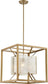 18"W Stanza 1-Light Pendant Antique Gold