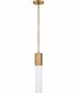 Facet 1-Light Extra Small Pendant in Heritage Brass
