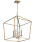 Emma 4-Light Pendant Burnished Brass