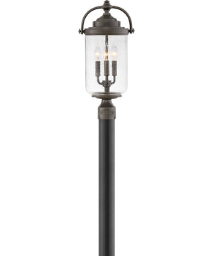 Willoughby Coastal Elements  3-Light Large Outdoor Post Top or Pier Mount Lantern in Oil Rubbed Bronze