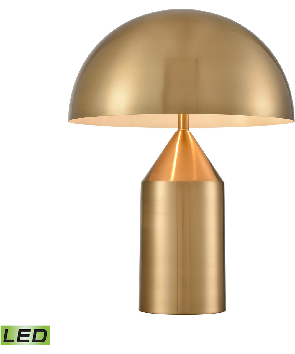 Pilleri 22'' High 2-Light Desk Lamp - Brass - Includes LED Bulb