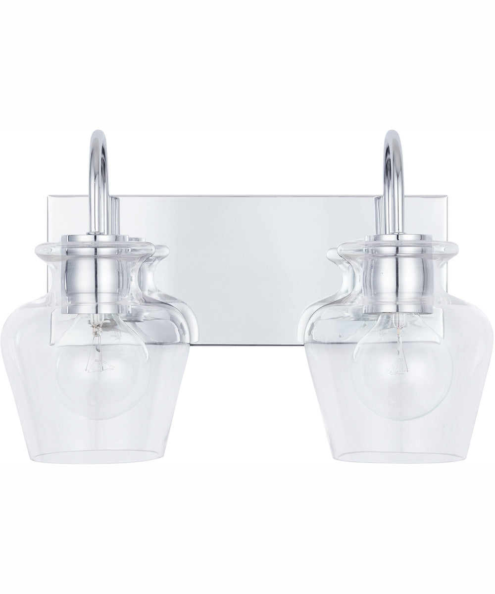 Danes 2-Light Vanity Chrome