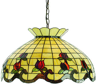 23"W Roseborder Pendant