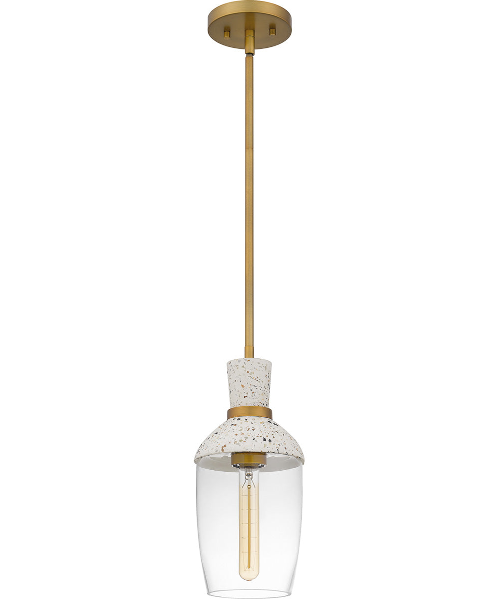 Quoizel Piccolo Pendant Small 1-light Mini Pendant Aged Brass