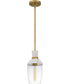 Quoizel Piccolo Pendant Small 1-light Mini Pendant Aged Brass