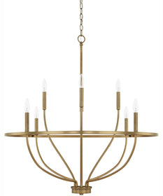 Greyson 8-Light Chandelier Aged Brass