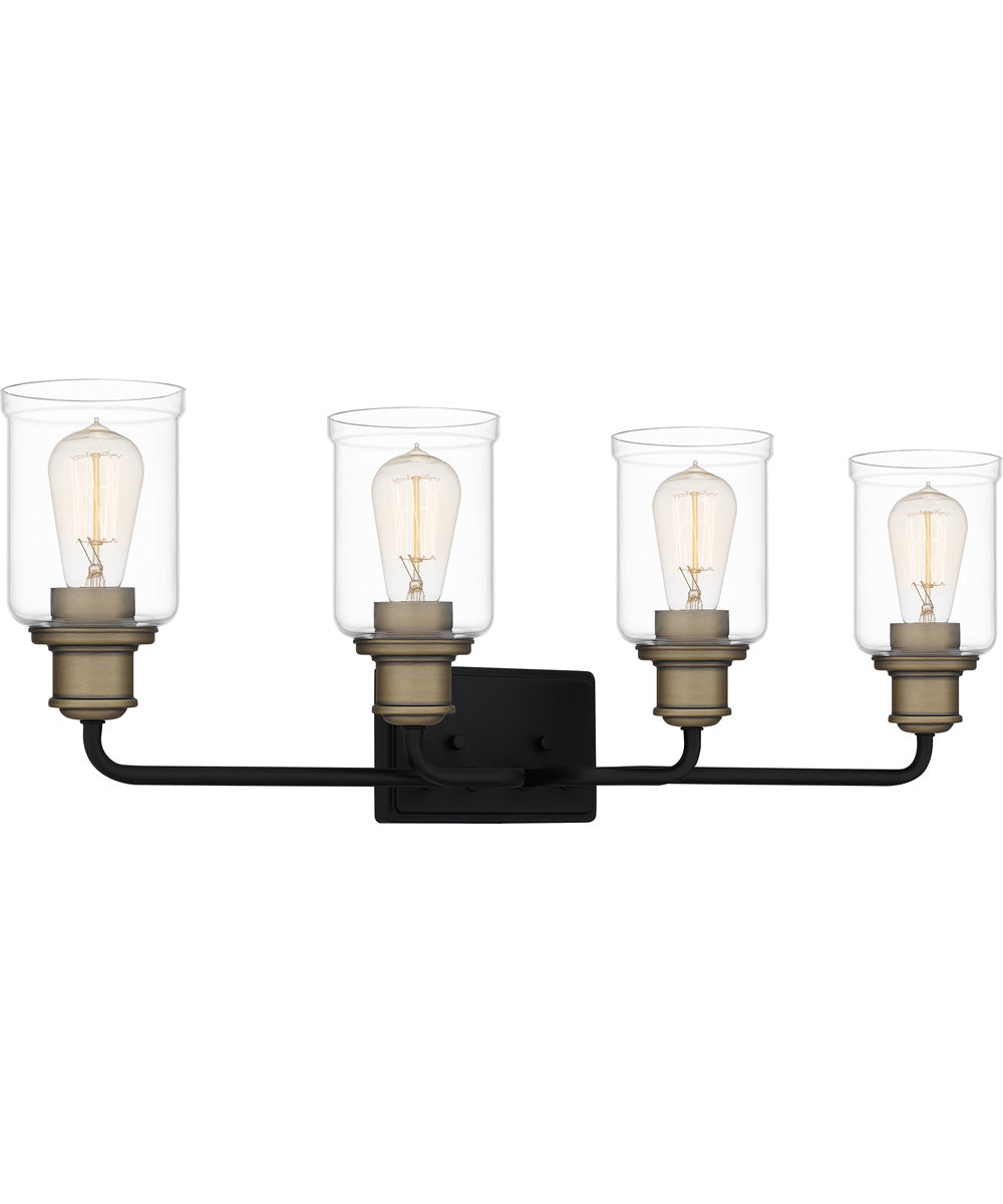 Cox Extra Large 4-light Bath Light Matte Black