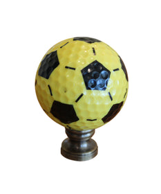 Soccer Ball Ceiling Fan Pull, 2.25"h with 12" Antiqued Brass Chain