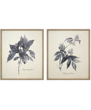 28"H Efren Wall Art Set of 2 Blue