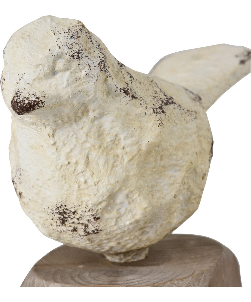 Higgins Bird Object - Set of 3 Aged Cream