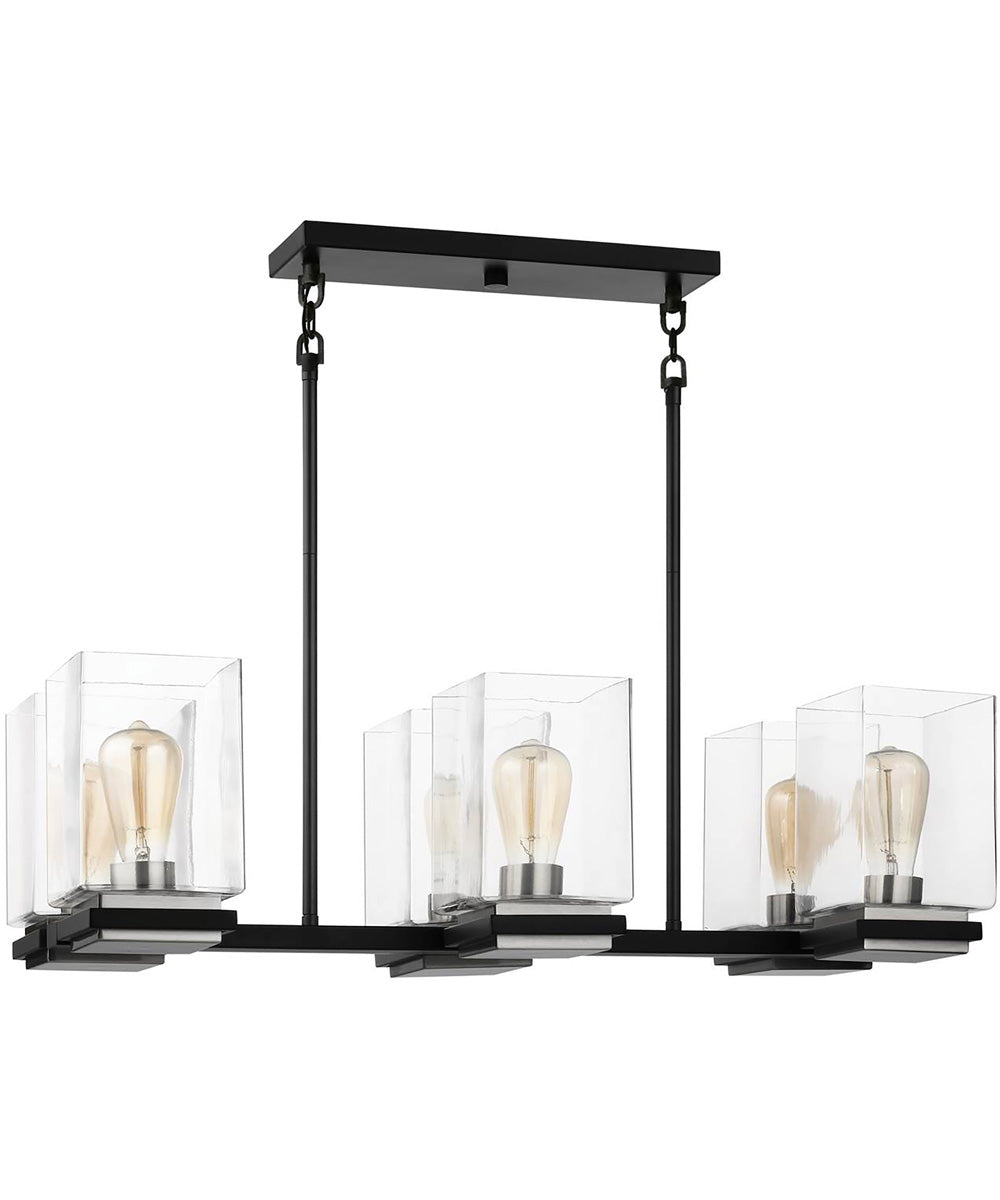 Crossroads 6-Light Pendant Matte Black